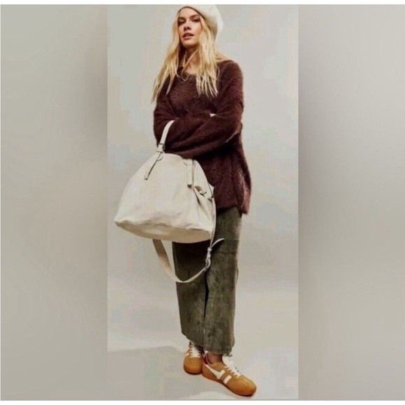 Free People Sweaters - Free People Harrison Bunny Crew in Brown Size Large